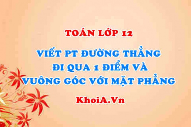 Tìm điểm giao giữa đường thẳng và mặt phẳng Oxy nếu đường thẳng đó vuông góc với mặt phẳng Oxy.
